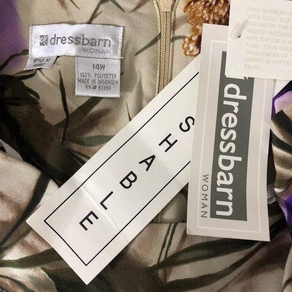 Dressbarn Sleeveless Floral Career Shift Dress - Picture 4 of 8